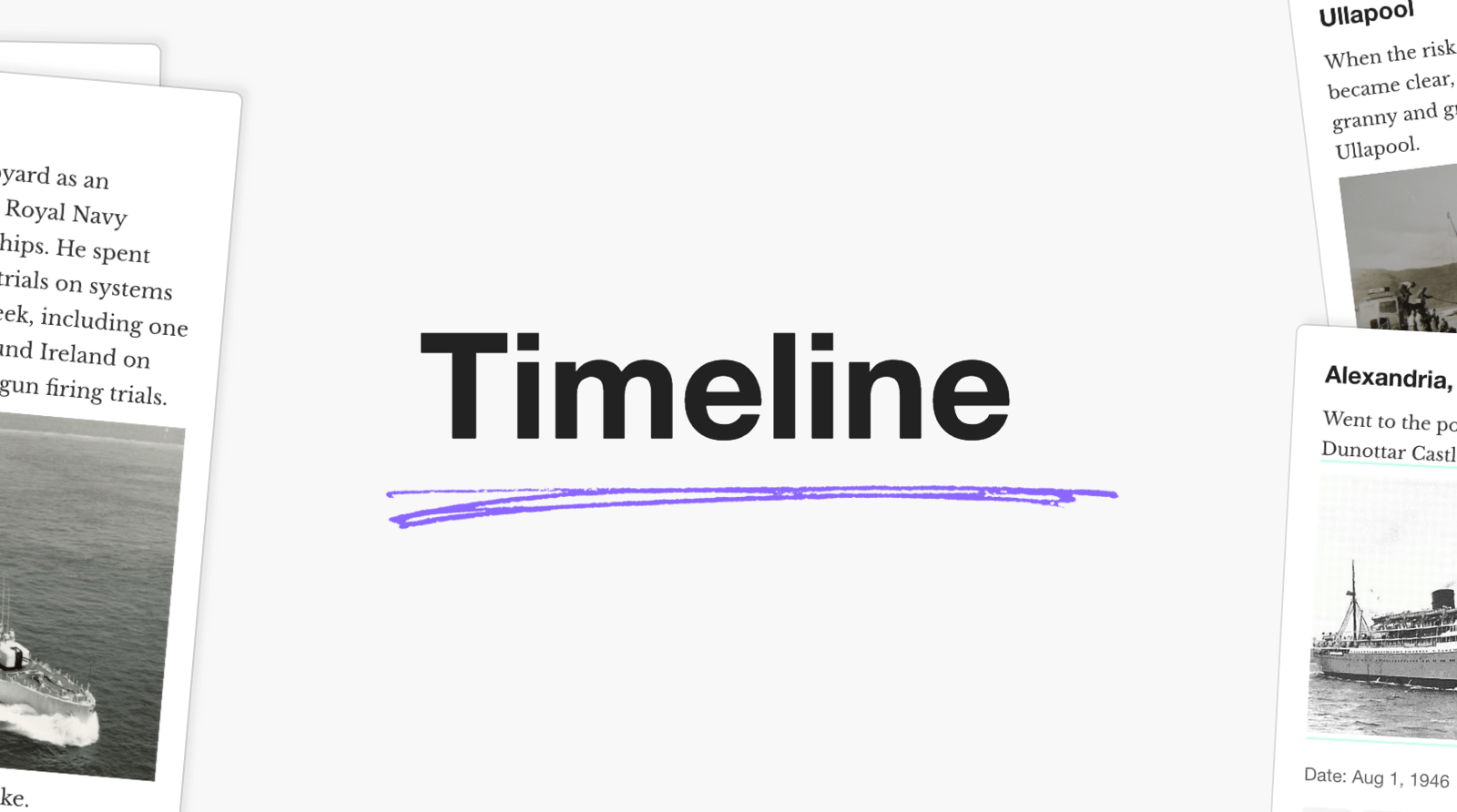 Timeline Family History App